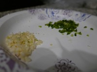 P1030026  Diced garlic and jalapeno