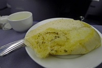  Garlic bread - BusinessFirst Class, United Airlines