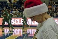  Baylor fan dressed for the holidays