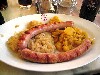 Bratwurst with Sauerkraut and Potatoes, Vienna